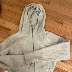 Grey lululemon full zip scuba scuba size 6